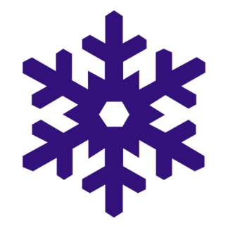 Snow Flake Decal (Purple)